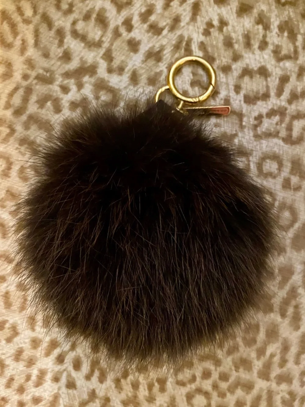 Fendi Mink Keychain Fob
